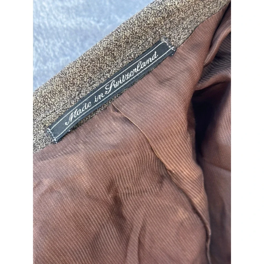 Ermenegildo Zegna Soft Brown Wool 3-Button Blazer Sport Coat Mens 40R Swiss Made